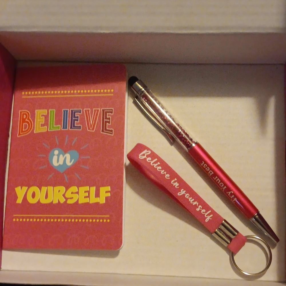 Notebook, Pen & Keychain Set